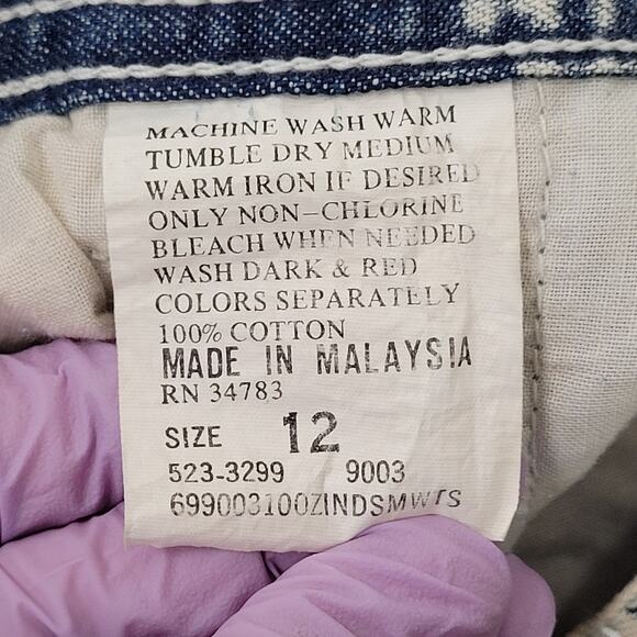 Vintage 80s LEE Acid-Wash Jeans Womens 00 22x27 Air-Gear - Picture 5 of 16